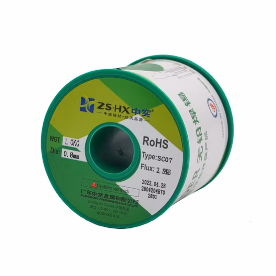 용접 재료 Sac307에 대한 최신 판매 RoHS 코어 무연 솔더 와이어